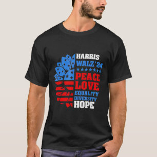 Walz Peace Love Equality Hope Diversity T-Shirt