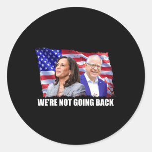 WAlzheimer 2024 Kamala Harris First Female Preside Classic Round Sticker