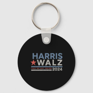 WAlzheimer 2024 Kamala Harris Tim W Not Weird Key Ring