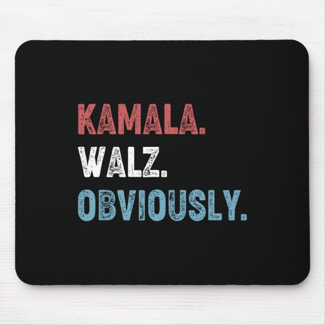 WAlzheimer Obviously 2024 Harris Waltz 2024 Electi Mouse Pad (Front)