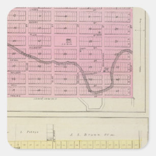 Wamego, Louisville, Kansas Square Sticker
