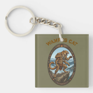 Wampus Cat Mythic Guardian - Appalachian Art Key Ring
