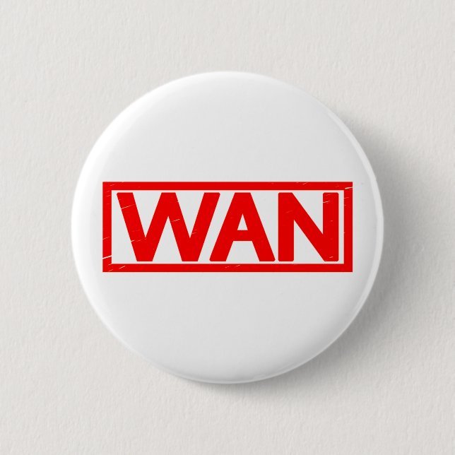 Wan Stamp 6 Cm Round Badge (Front)
