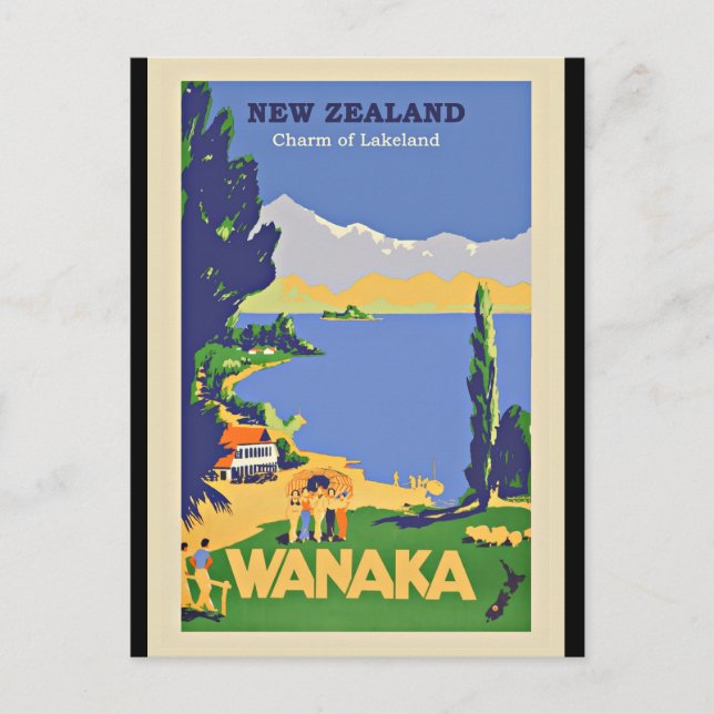 Wanaka, New Zealand Postcard (Front)