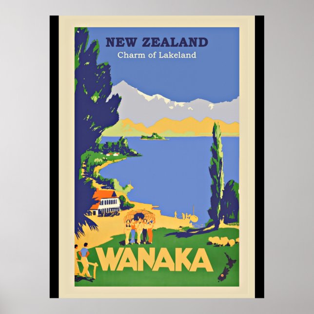 Wanaka, New Zealand Poster (Front)