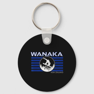 Wanaka New Zealand Snowboarding New Zealander Snow Key Ring