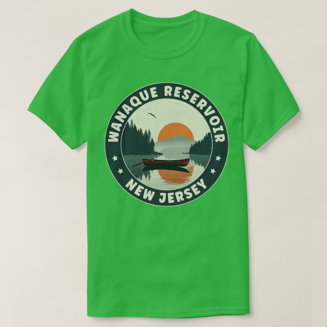 Wanaque Reservoir New Jersey Sunset T-Shirt (Design Front)