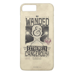 Wanded & Extremely Dangerous Wanted Poster - Black iPhone 8 Plus/7 Plus Case