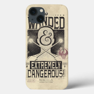Wanded & Extremely Dangerous Wanted Poster - Black iPhone 13 Case
