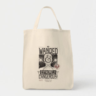 Wanded & Extremely Dangerous Wanted Poster - Black Tote Bag