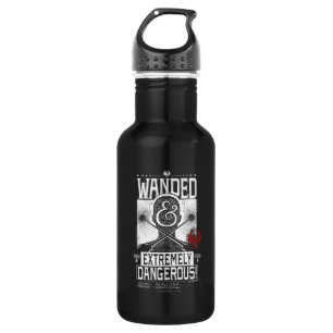 Wanded & Extremely Dangerous Wanted Poster - White 532 Ml Water Bottle