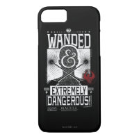 Wanded & Extremely Dangerous Wanted Poster - White