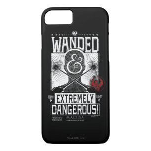 Wanded & Extremely Dangerous Wanted Poster - White iPhone 8/7 Case
