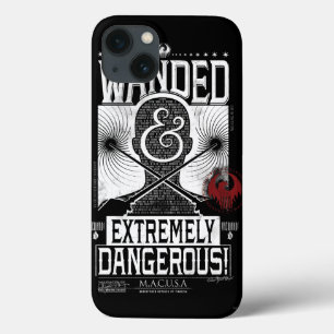 Wanded & Extremely Dangerous Wanted Poster - White iPhone 13 Case