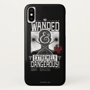 Wanded & Extremely Dangerous Wanted Poster - White iPhone X Case