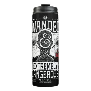 Wanded & Extremely Dangerous Wanted Poster - White Thermal Tumbler