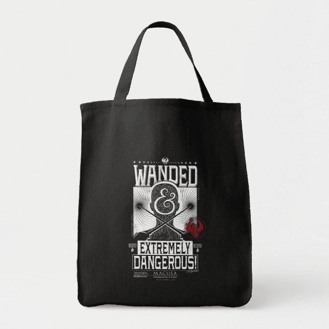 Wanded & Extremely Dangerous Wanted Poster - White Tote Bag (Front)