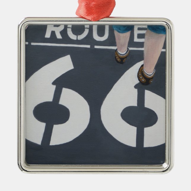 Wander Boldly Metal Ornament (Front)