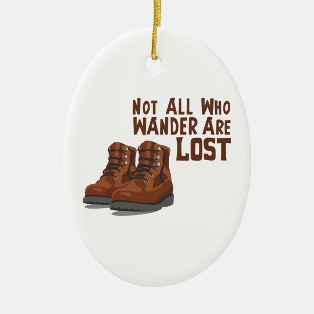 Wander Lost Ceramic Ornament (Front)