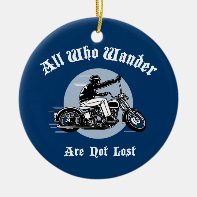 Wander Lost Ceramic Ornament (Front)