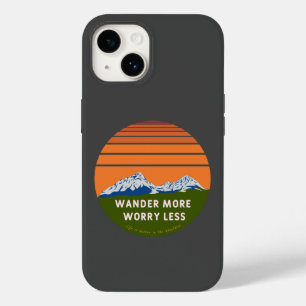 Wander more Worry less Case-Mate iPhone Case