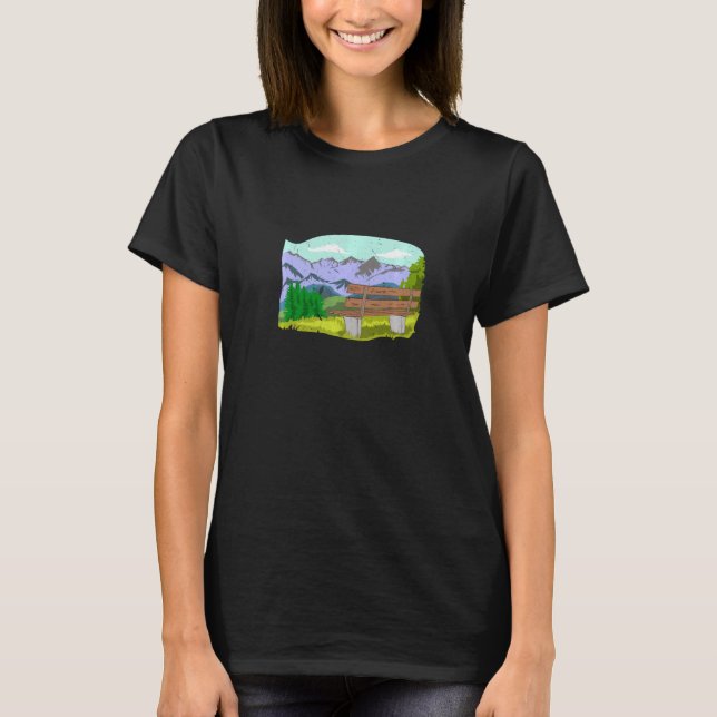 Wander Mountain Outdoor Nature  Hiking Hiker Wande T-Shirt (Front)