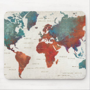 Wander Often, Wander Always Map With Quote Mouse Pad