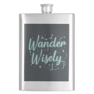 Wander Wisely Hip Flask