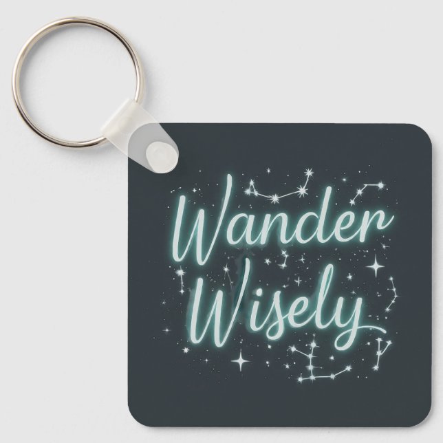 Wander Wisely Key Ring (Front)