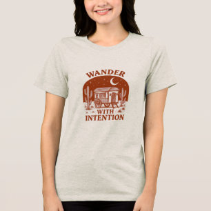 Wander With Intention Desert Wagon Adventure Tri-Blend Shirt