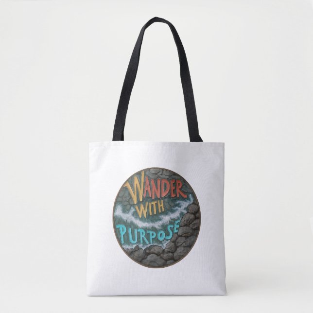Wander With Purpose - Shoulder Tote Bag (Front)