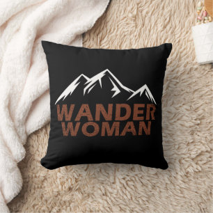 wander woman hiking camping cushion