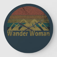 Wander woman hiking camping vintage