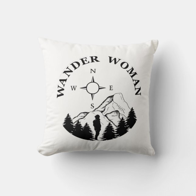 wander woman hiking cushion (Front)