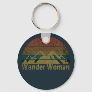 wander woman hiking key ring