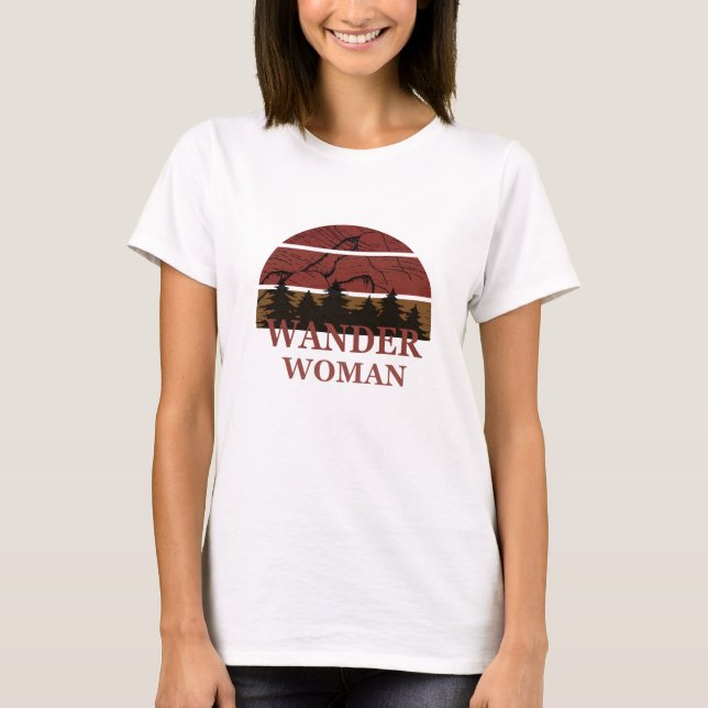 Wander woman hiking T-Shirt (Front)