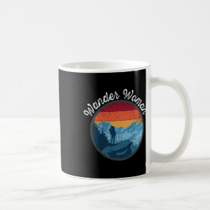 Wander Woman Retro Sunset - Climbing Hiking Outdoo Coffee Mug