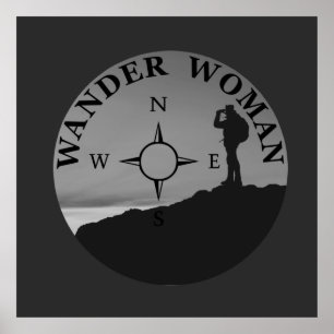 wander woman wandering women poster