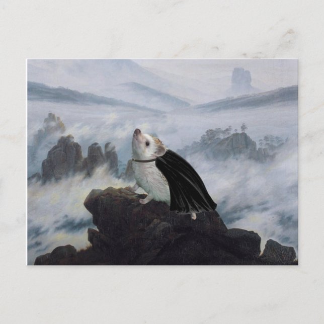 Wanderer Above a Sea of Hog Postcard (Front)