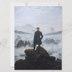 Wanderer Above the Sea of Fog (by C.D. Friedrich) Card