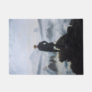 Wanderer Above the Sea of Fog (by C.D. Friedrich) Doormat