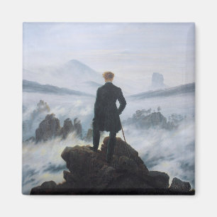 Wanderer Above the Sea of Fog (by C.D. Friedrich) Magnet