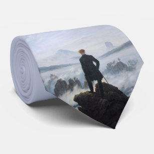 Wanderer Above the Sea of Fog (by C.D. Friedrich) Tie