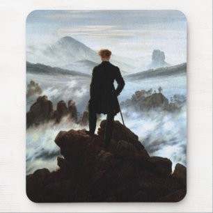 Wanderer above the Sea of Fog by Friedrich Mouse Pad
