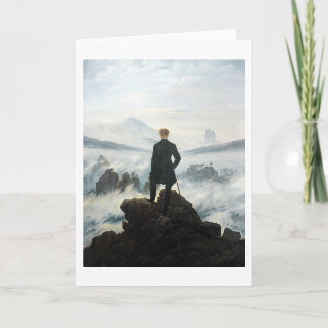 Wanderer above the Sea of Fog, Friedrich Card (Front)