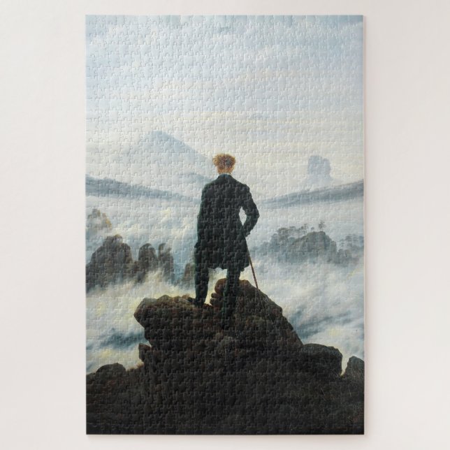 Wanderer above the Sea of Fog, Friedrich Jigsaw Puzzle (Vertical)