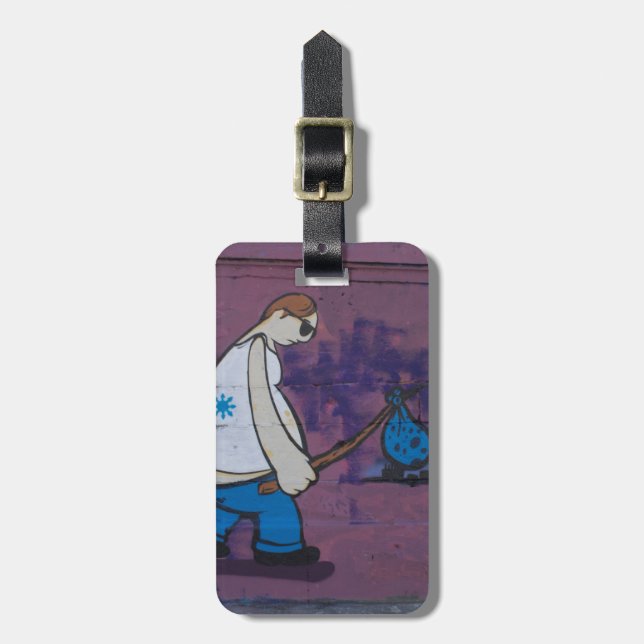 Wanderer Graffiti Luggage Tag (Front Vertical)