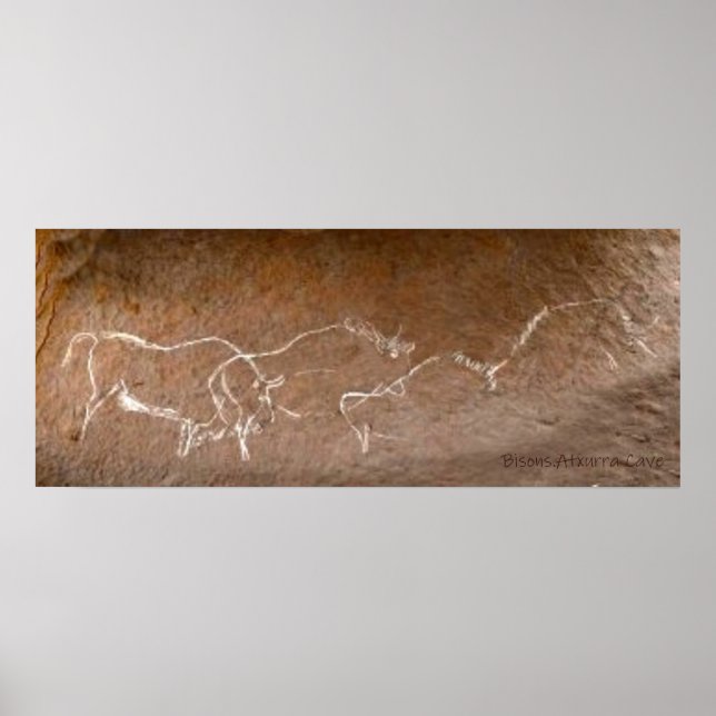 Wandering Bison Herd Poster (Front)