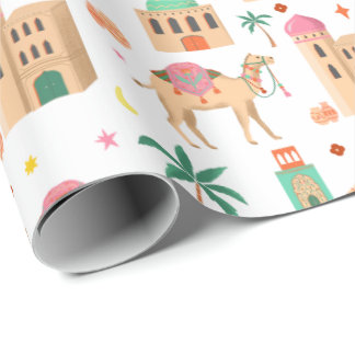 Wandering Camel Caravan Wrapping Paper