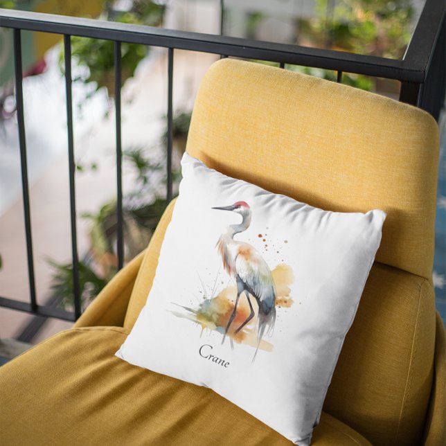 Wandering Crane, custom Cushion (Creator Uploaded)